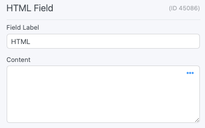 Custom HTML Field - Formidable Forms