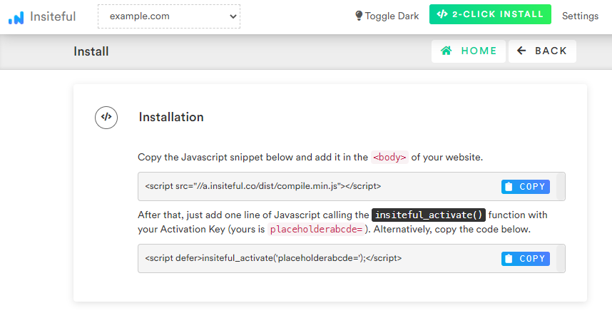Insiteful.co: Install Code for Partial Entry Tracking & Form Abandonment Recovery