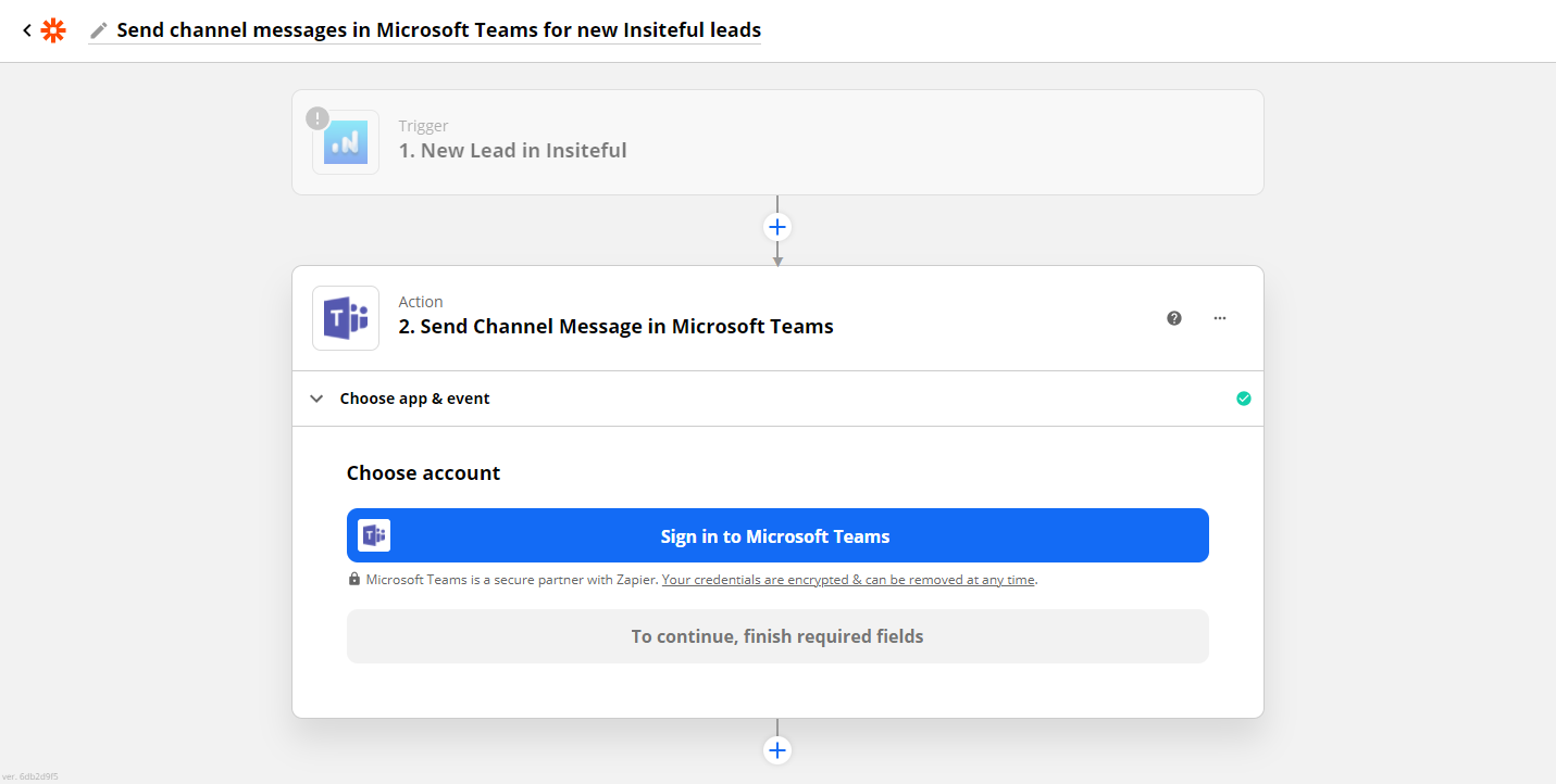 Get notifications for new leads detected by Insiteful (Zapier) - Success 